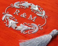 couverture de livre en broderie artisanale couverture de livre personnalisée avec la broderie en or